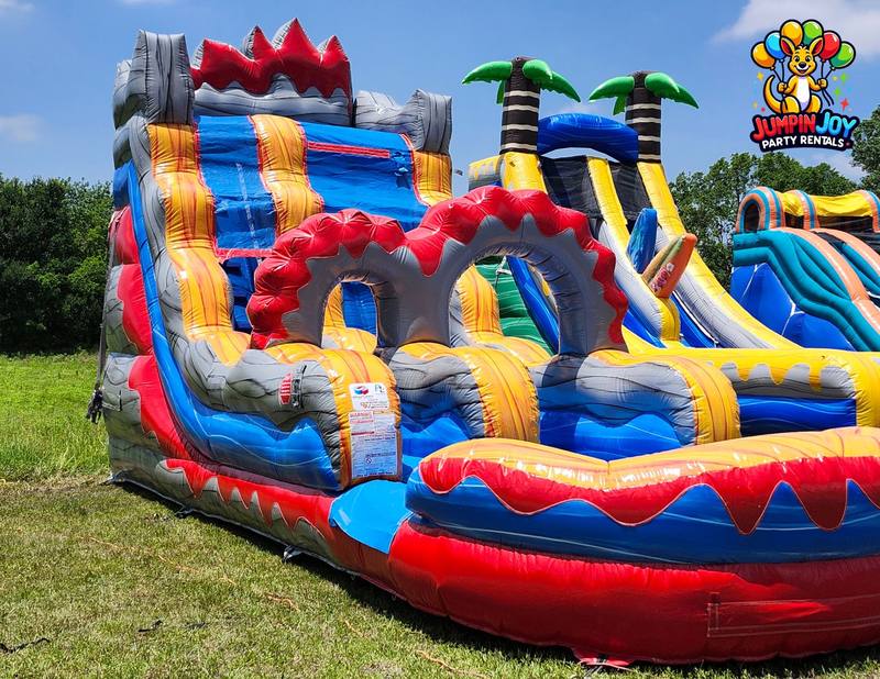 Giant Lava Rush water slide rental Round Rock TX — massive inflatable for large events by our team